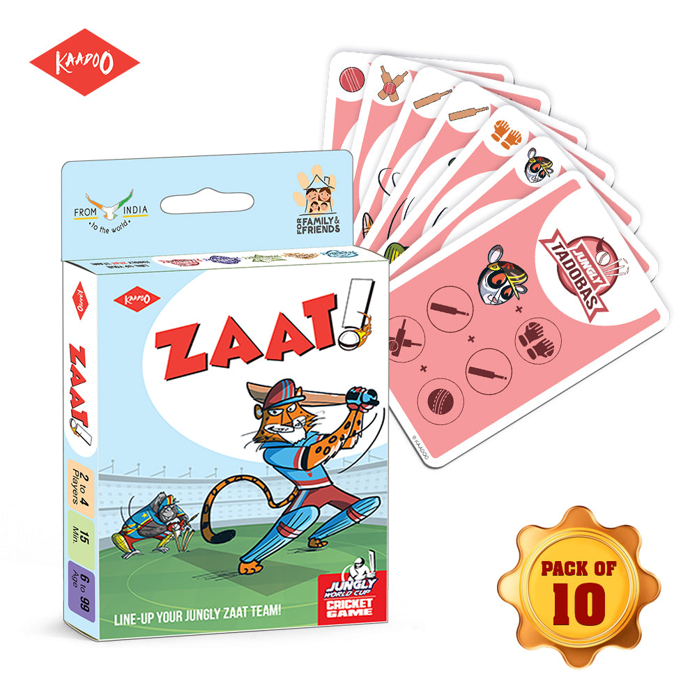 ZAAT! Card Game - Line-Up Your JUNGLY ZAAT Team! (Pack of 10) – Kaadoo