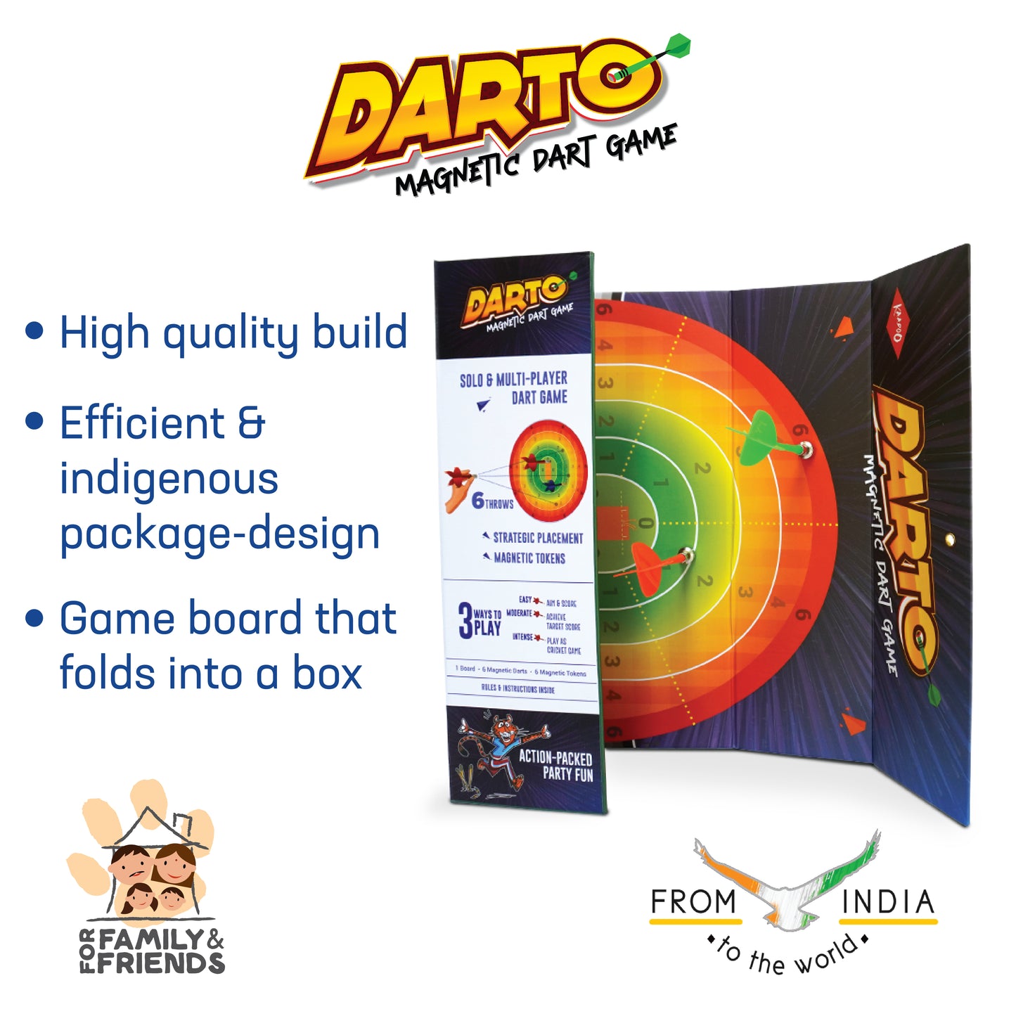 Darto - The Magnetic Dart Board Game