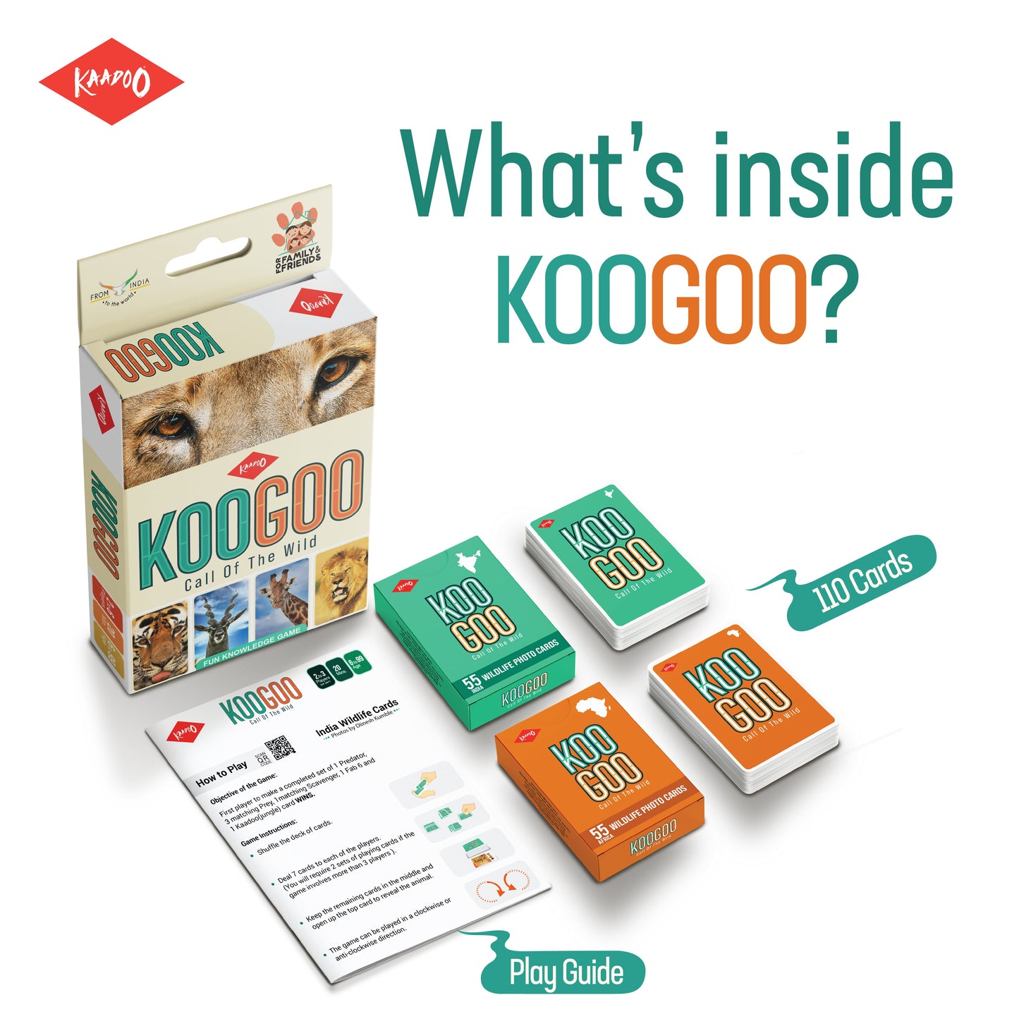 Koogoo - Innovative Learning Card Game (Pack of 25)