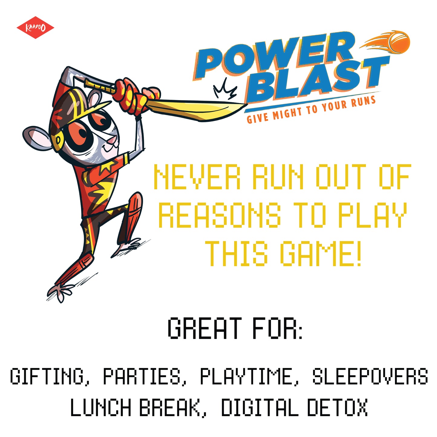 POWER BLAST Card Game – Give Might to Your Runs - Mystery Goodies Included