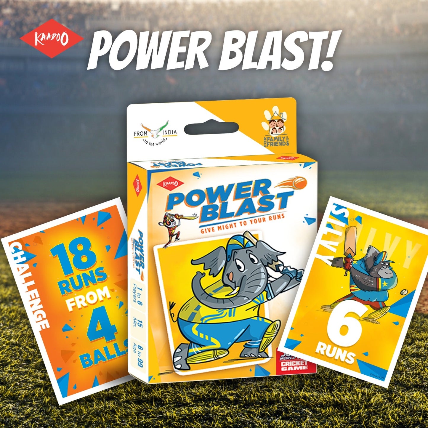 POWER BLAST Card Game – Give Might to Your Runs (Pack of 5)