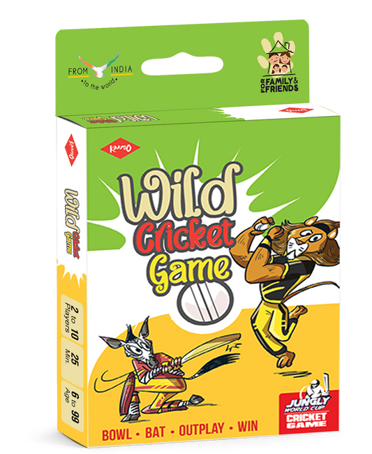 JUNGLY Wild Cricket Card Game (2 -15 Players)