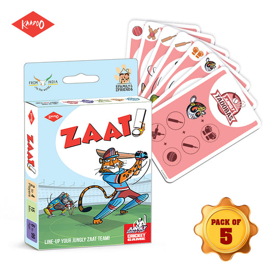 ZAAT! Card Game - Line-Up Your JUNGLY ZAAT Team! (Pack of 5)
