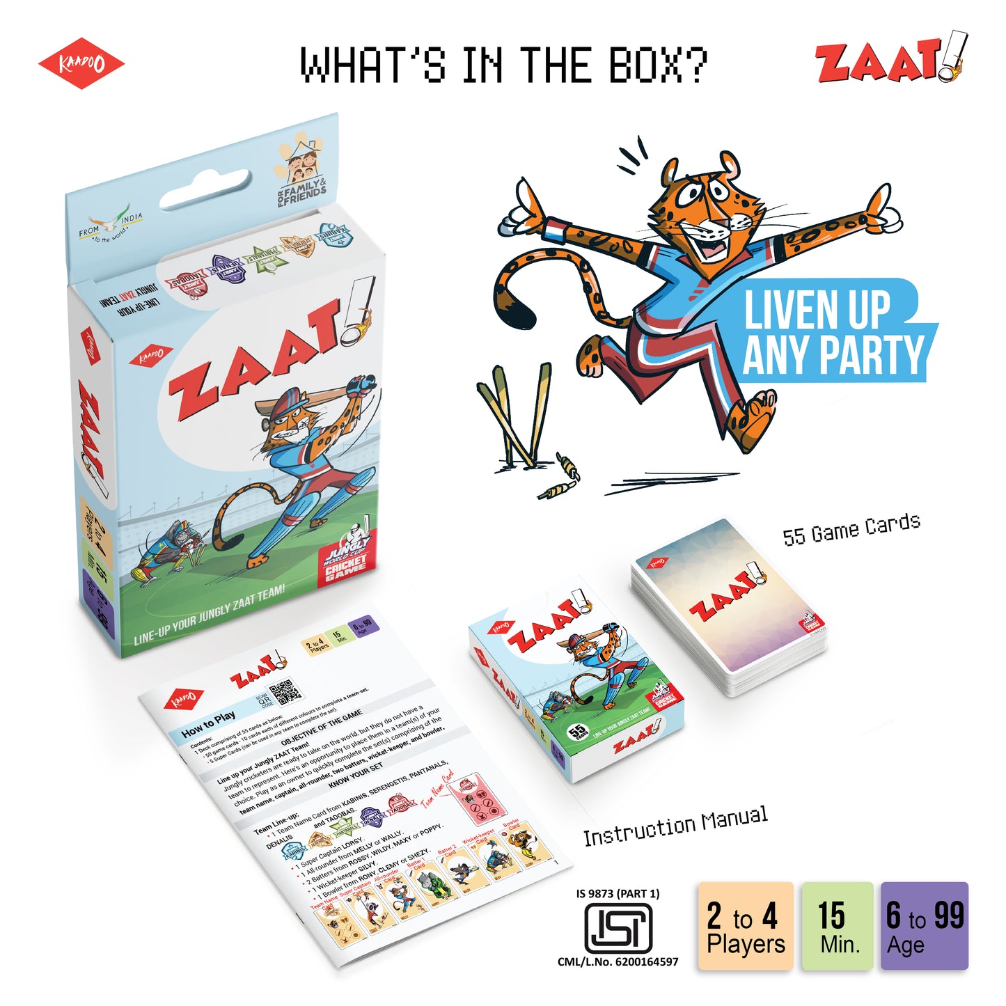 ZAAT! Card Game - Line-Up Your JUNGLY ZAAT Team! (Pack of 10)