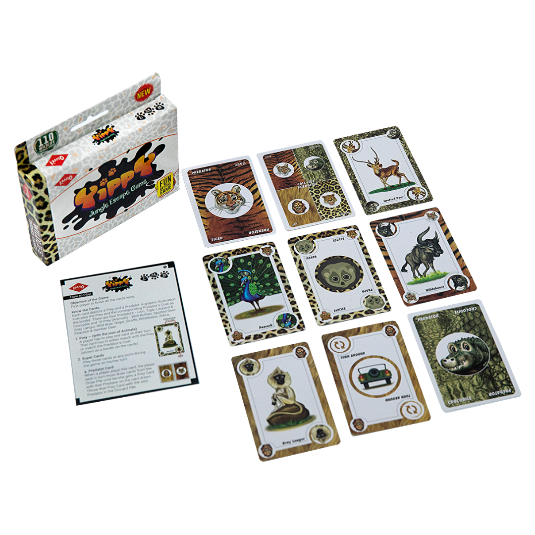 Yippy wildlife card game | Learn about wildlife | Uno | Pattern Matching Game | Early learning game | Buy return gifts online in India