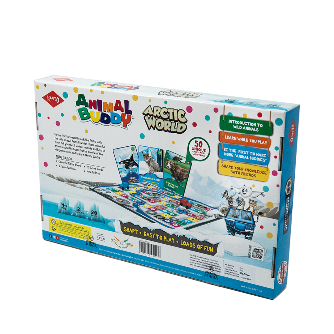 Kaadoo Animal Buddy Arctic World | Board Game for 4-6 years old | Board Game for Kids and Families