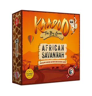 Kaadoo Big Game - African Savannah | Board game for kids and adults | Board games for families | Best board games in India | Made in India | Wildlife games in India
