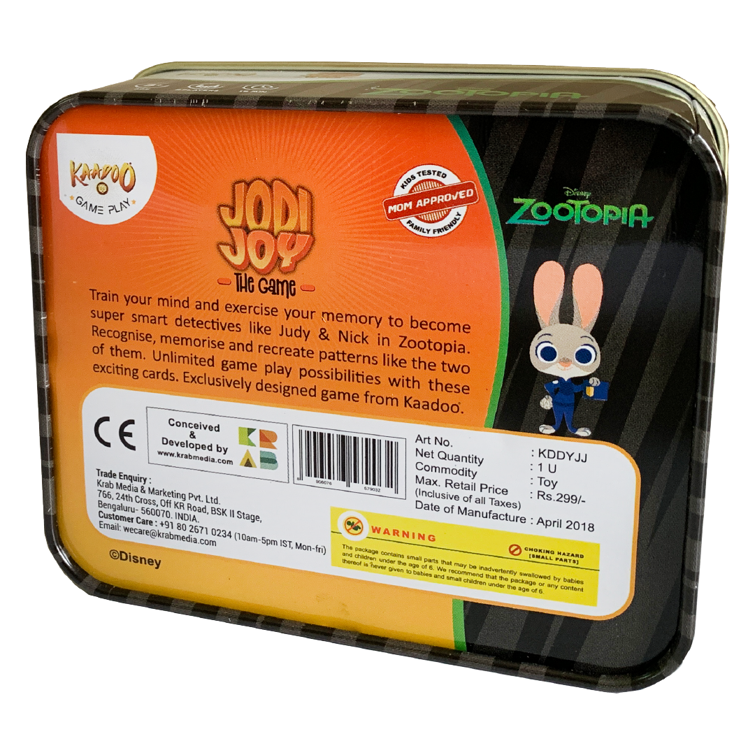 Disney Jodi Joy - Zootopia Card Game